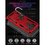 Wholesale LG Harmony 4 / Premier Pro Plus / K41 Tech Armor Ring Grip Case with Metal Plate (Navy Blue)